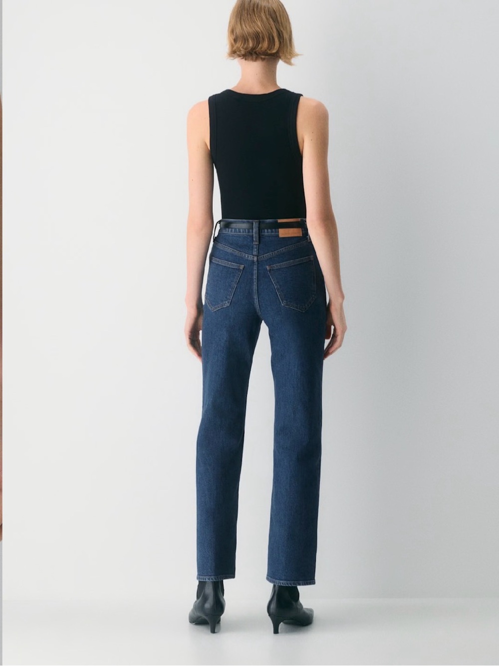 Denim Forum The Arlo Hi-Rise Straight Jean - Picture 2 of 7